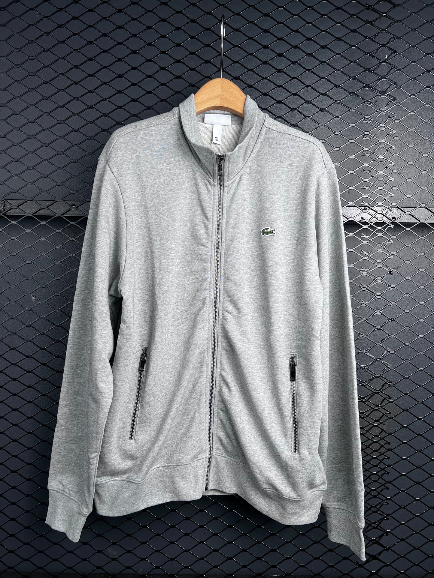 Zip-Up High Neck Fleece Sweatshirt