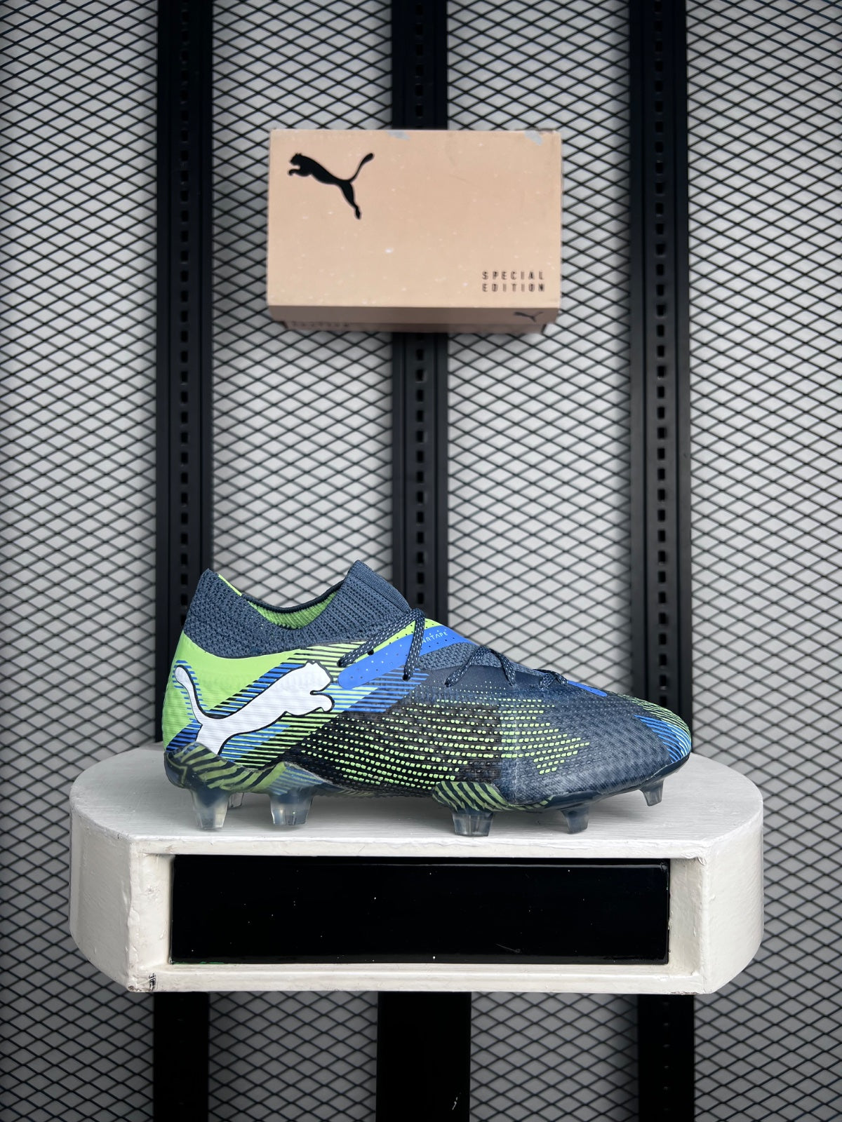 Future Ultimate FG AG Gray Neon Yellow Soccer Boots
