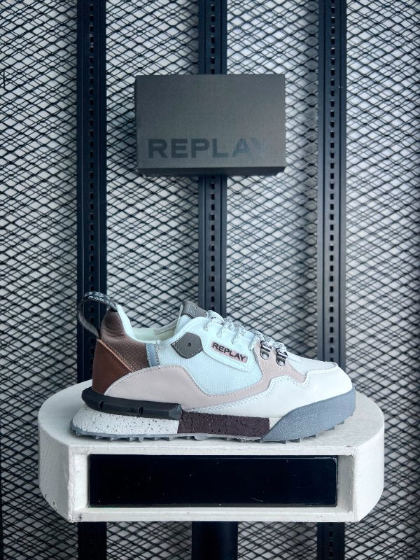 Sneaker field speed brown end cream white