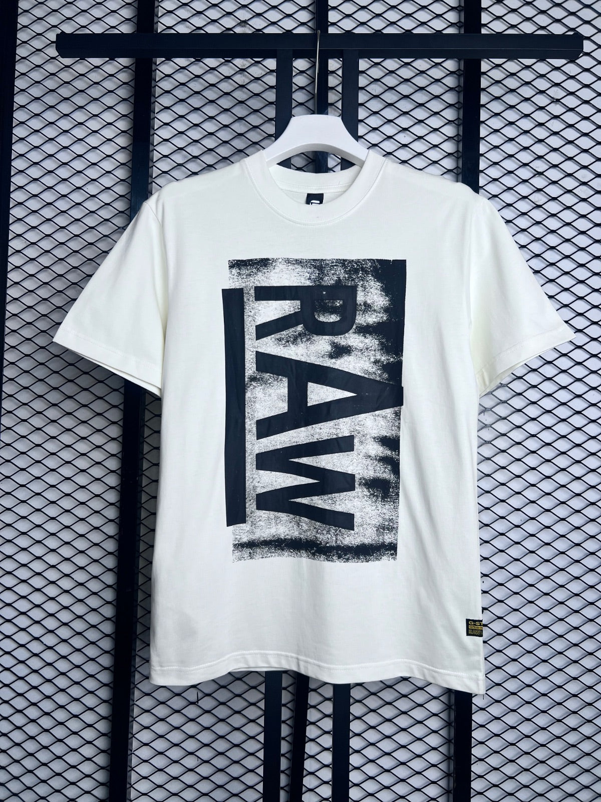 T shirt cream white w666