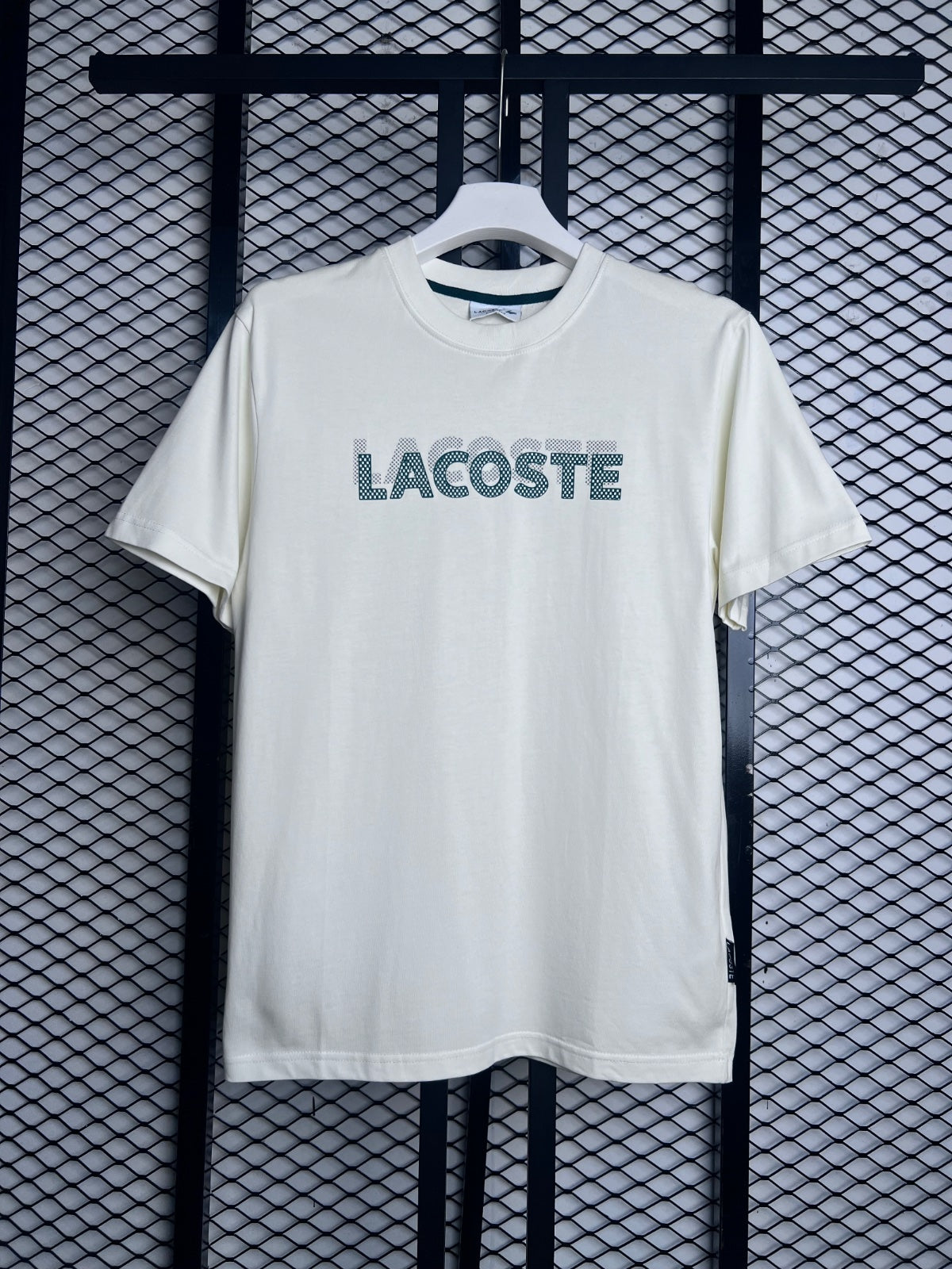 White T shirts with green