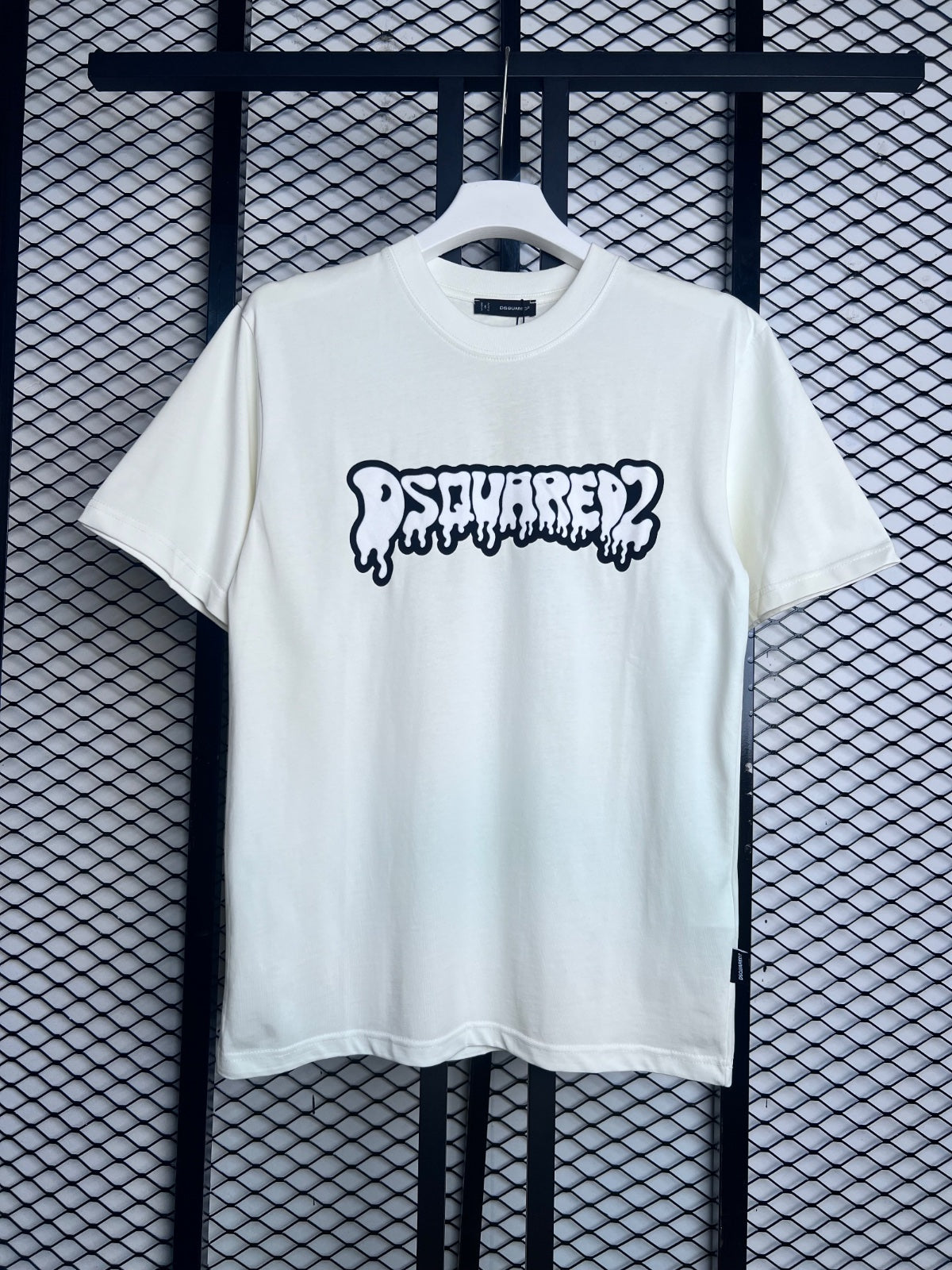 T shirt cream white w394