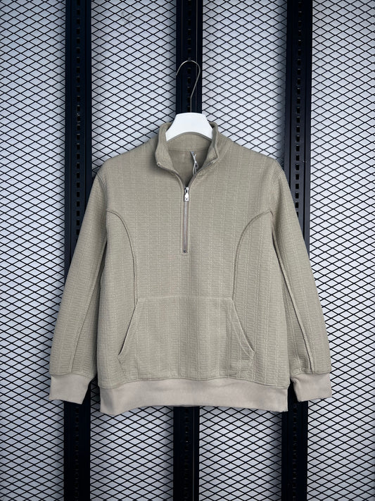 Men’s quarter zip knit shirt
