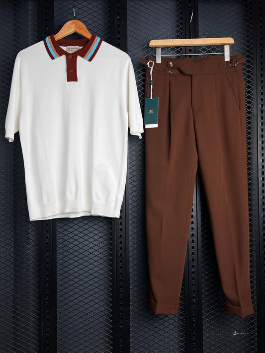Luxury Knit Polos + Atelier Trousers Combo