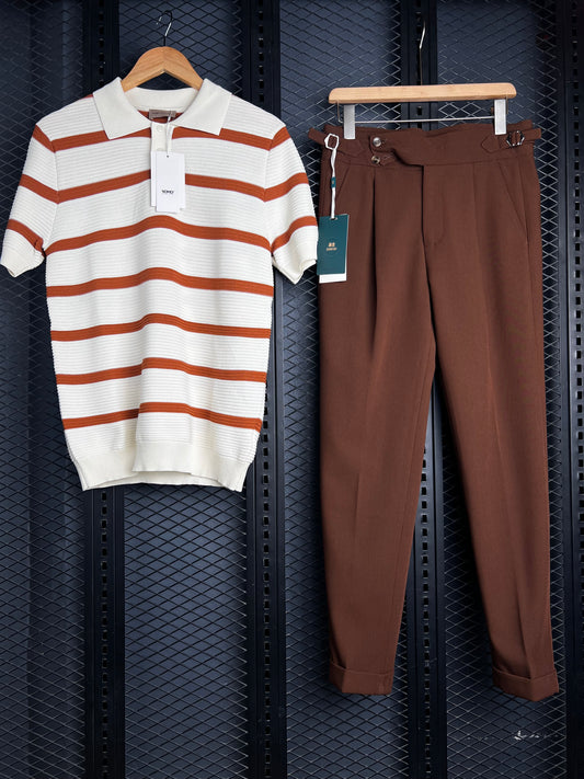 Luxury Knit Polos + Atelier Trousers Combo
