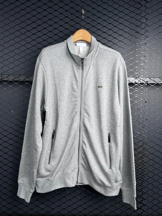 Zip-Up High Neck Fleece Sweatshirt