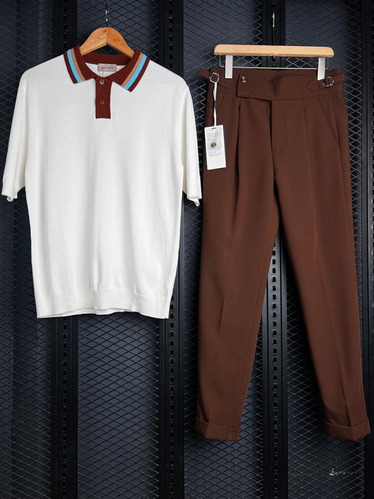 Luxury Knit Polos + Atelier Trousers Combo