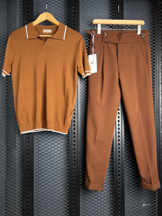 Luxury Knit Polos + Atelier Trousers Combo