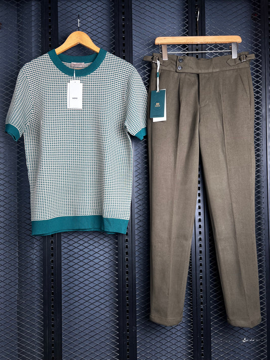 Luxury Knit Polos + Atelier Trousers Combo