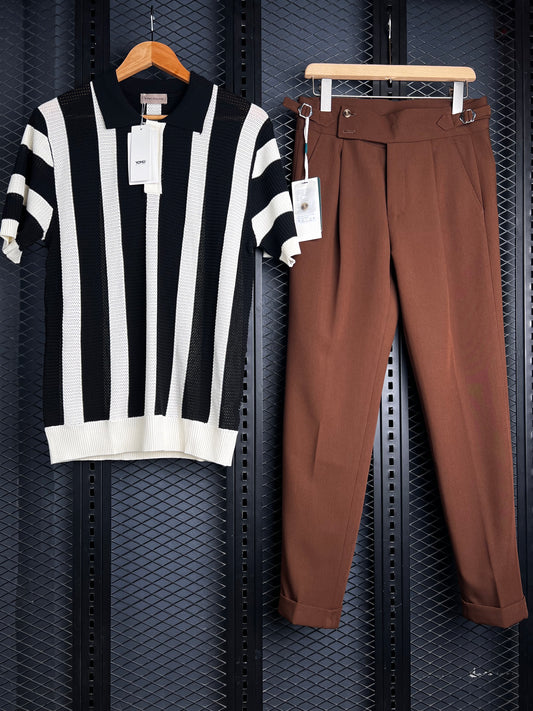 Luxury Knit Polos + Atelier Trousers Combo