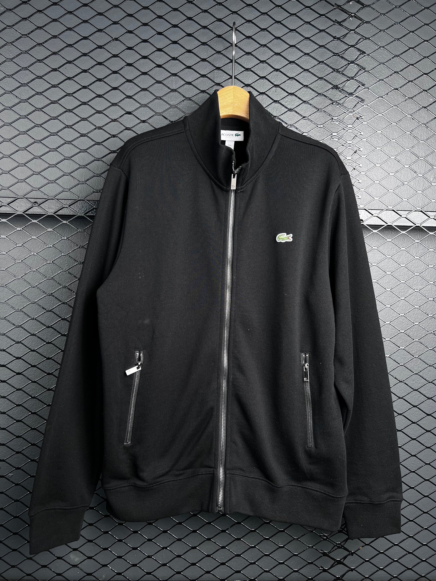 Zip-Up High Neck Fleece Sweatshirt