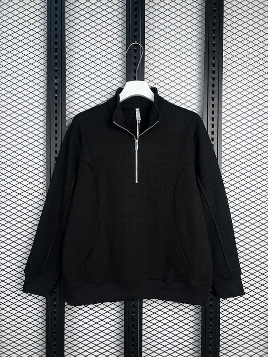 Men’s quarter zip knit shirt