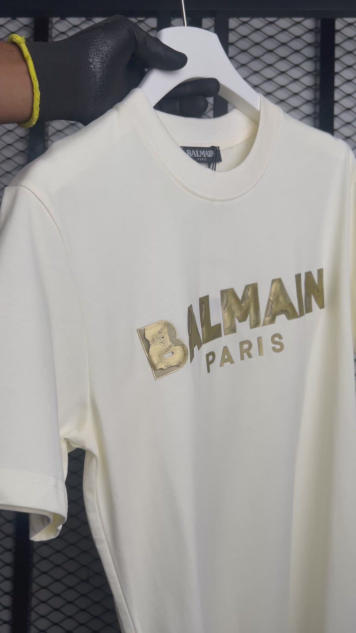 T shirt  cream white w196#