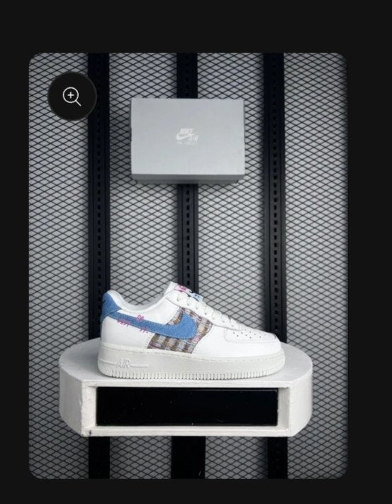 Low-top sneaker Just Do It White Denim