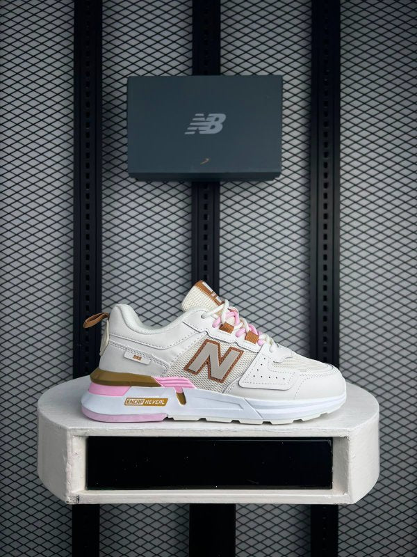 Sneaker Cream Brown Pink