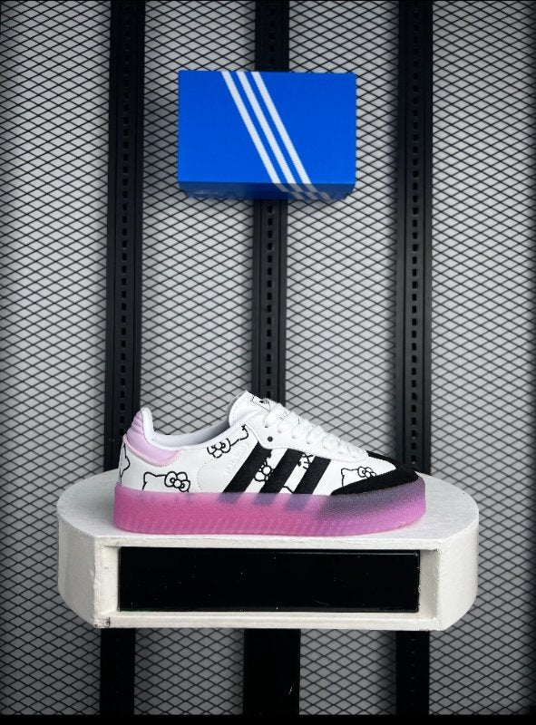 Sneaker Hello Kitty White Black Pink