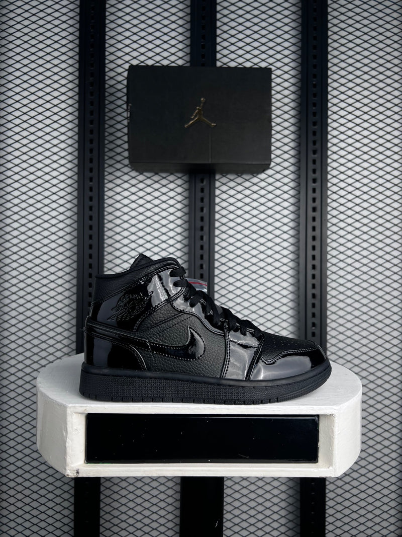 Mid-top sneaker Patent Black