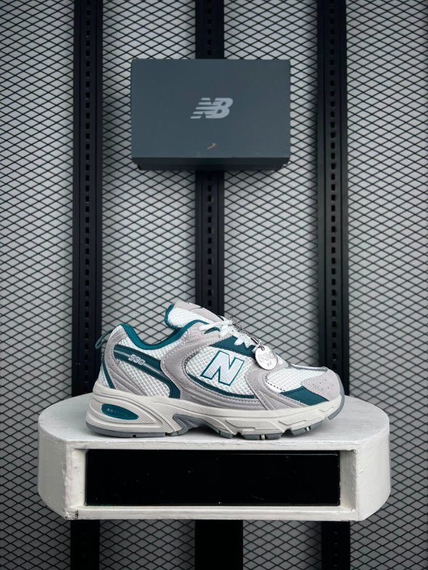 Sneaker White Teal Blue