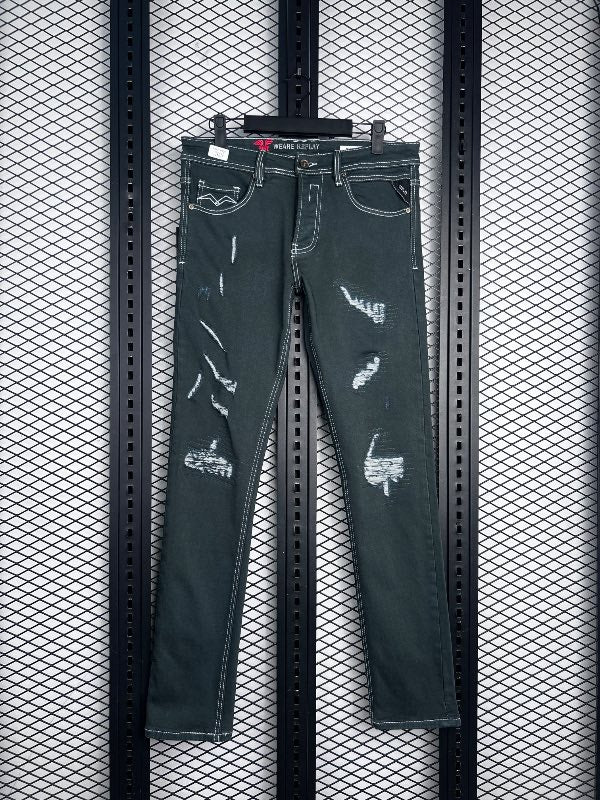 Jeans Black Distressed
