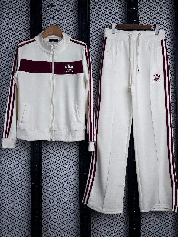 Tracksuit White Burgundy