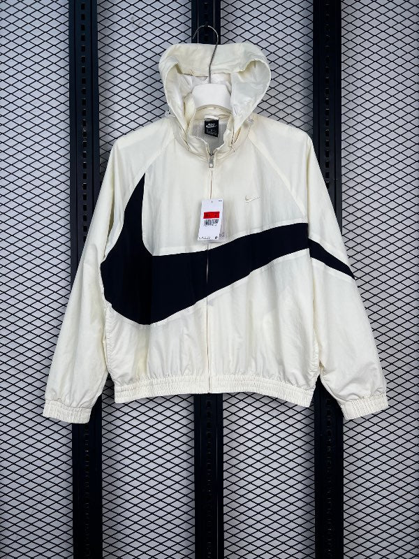 Woven Jacket White Black