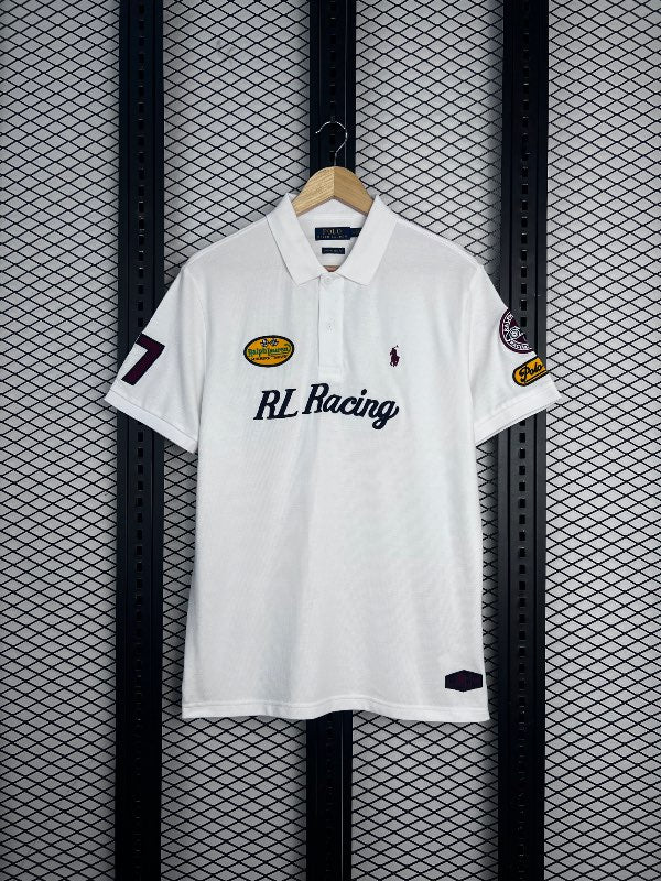 RL Racing Polo White