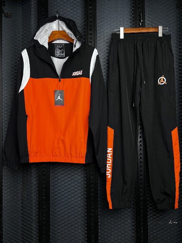 Tracksuit Black Orange