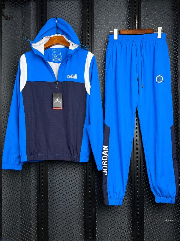 Jacket Windbreaker Blue Black White