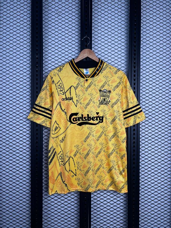 Liverpool FC Away Jersey Yellow Black