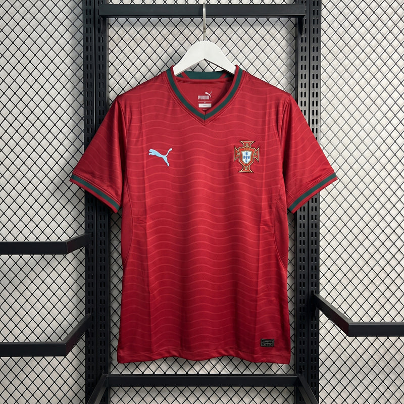 V-neck short-sleeve football jersey with wave texture