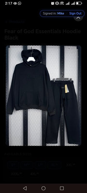 Tonal chest-lettering fleece hoodie and sweatpants set