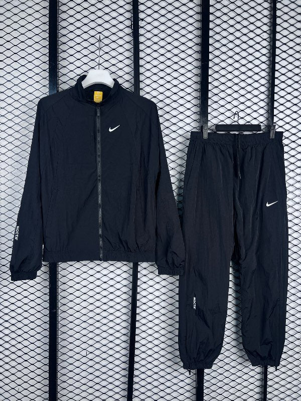 X nylon tracksuit Black