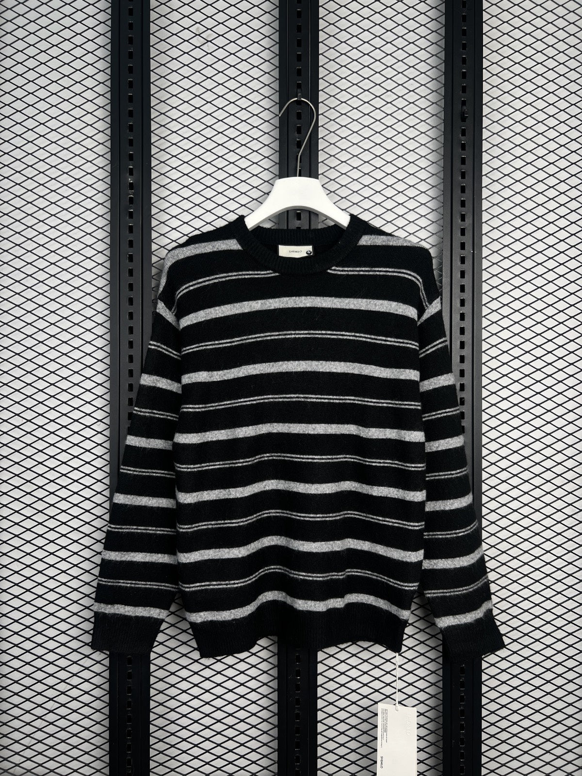 Jacket black white stripes #1552