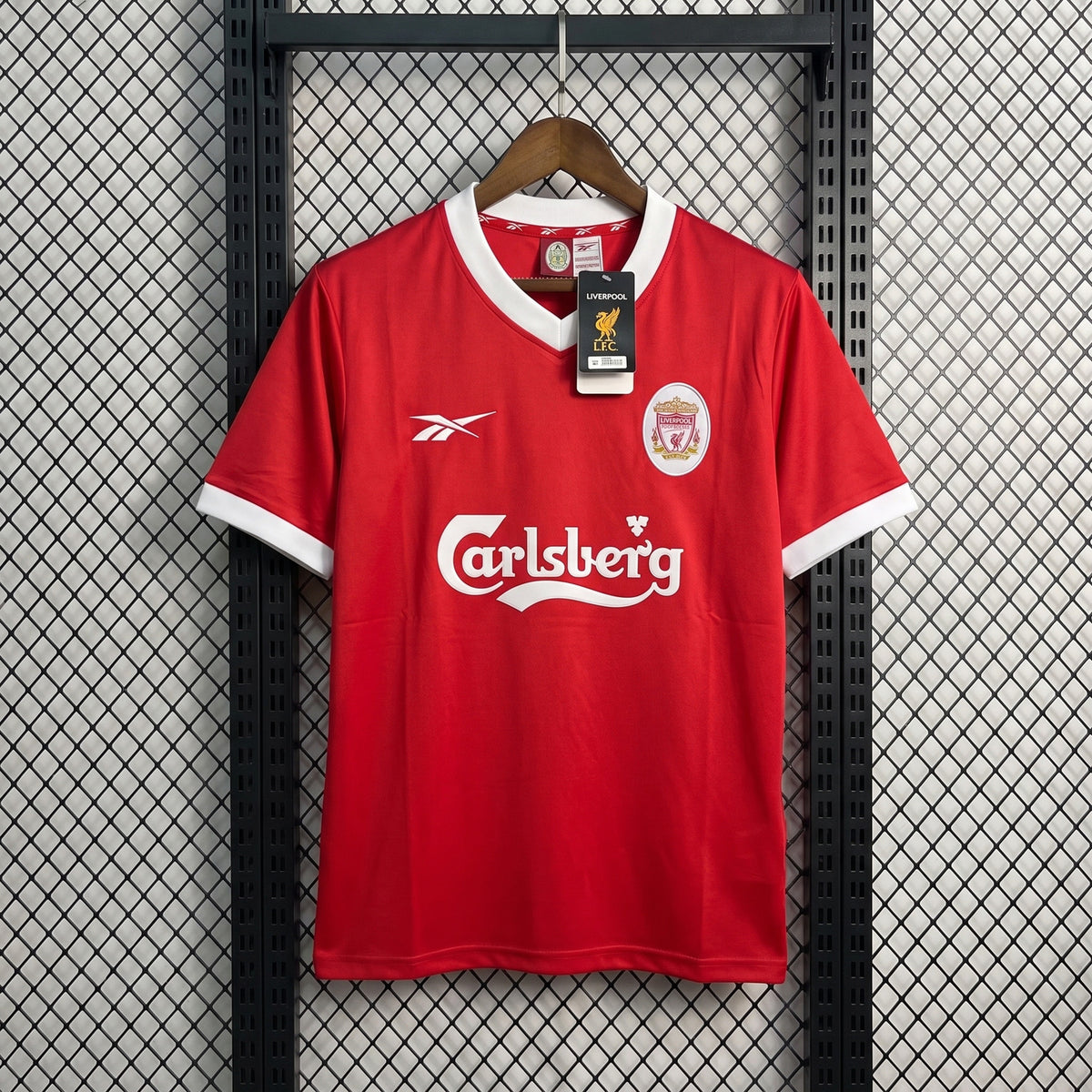 Polyester short-sleeve jersey with white contrast trim