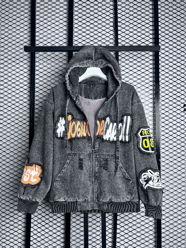 Hoodie jacket dark gray