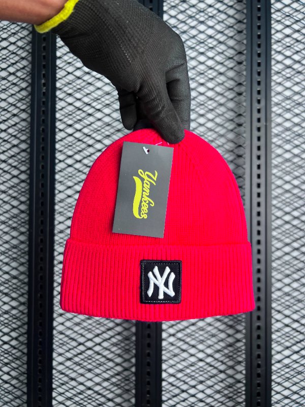 NY beanie red #01