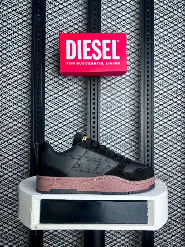 Sneaker black end brown