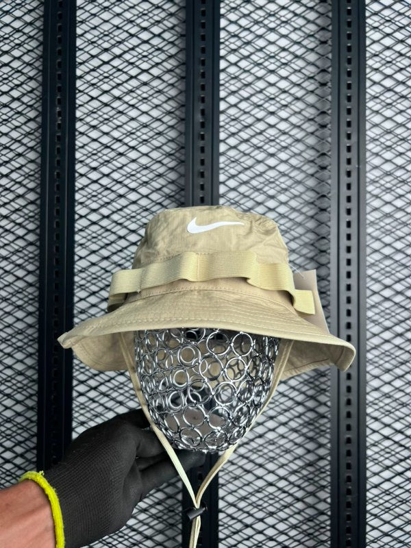 Boonie bucket silhouette in sand with webbin