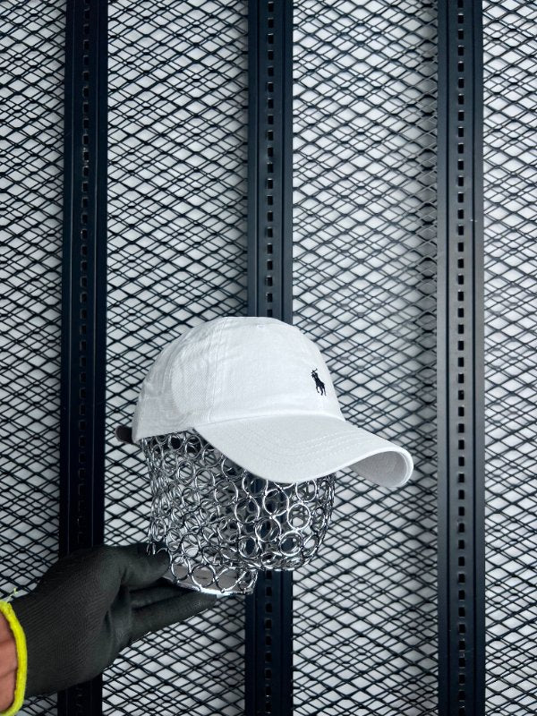Adjustable cap white