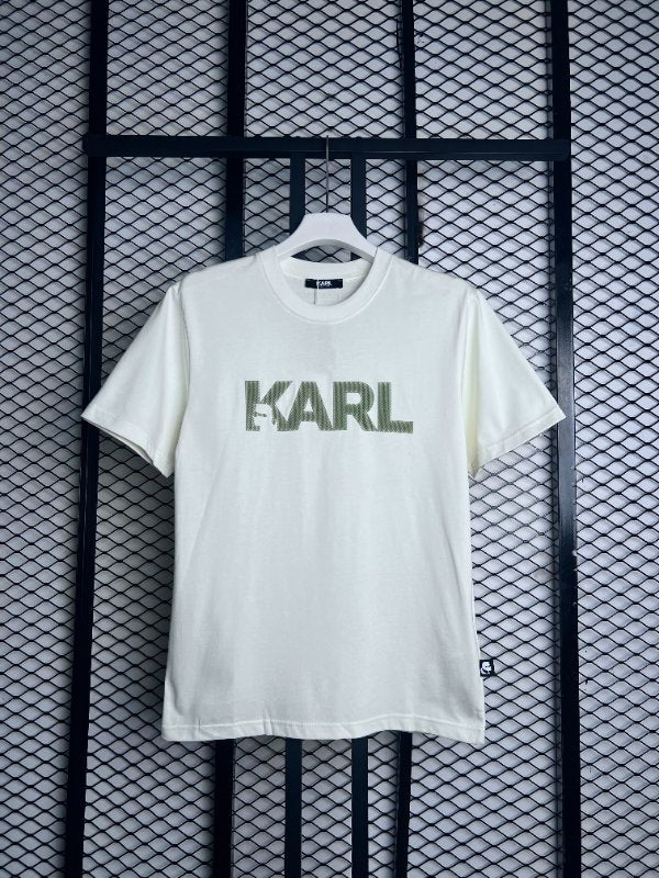 T shirt cream and white