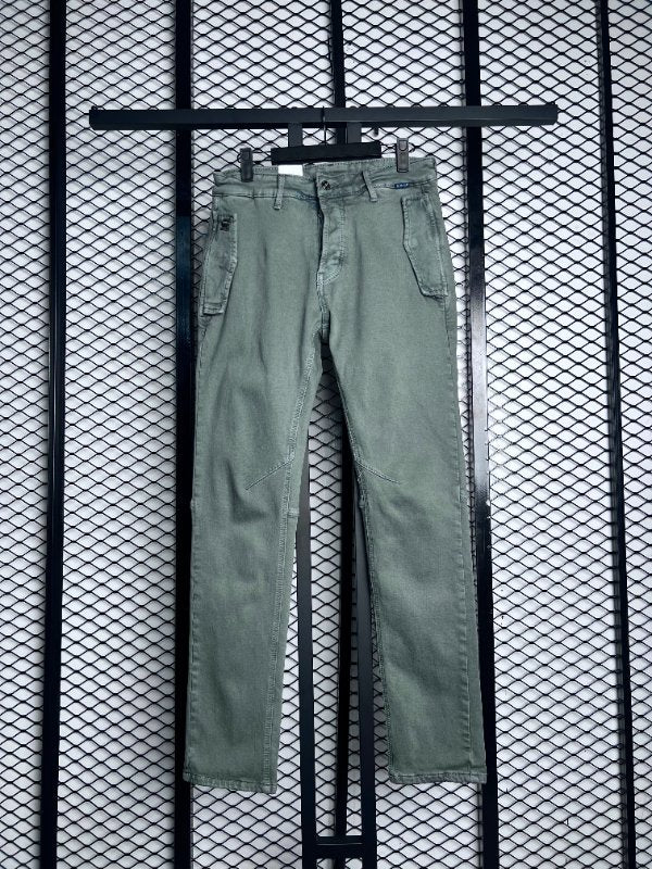 RAW CARGO JEANS GREEN GS