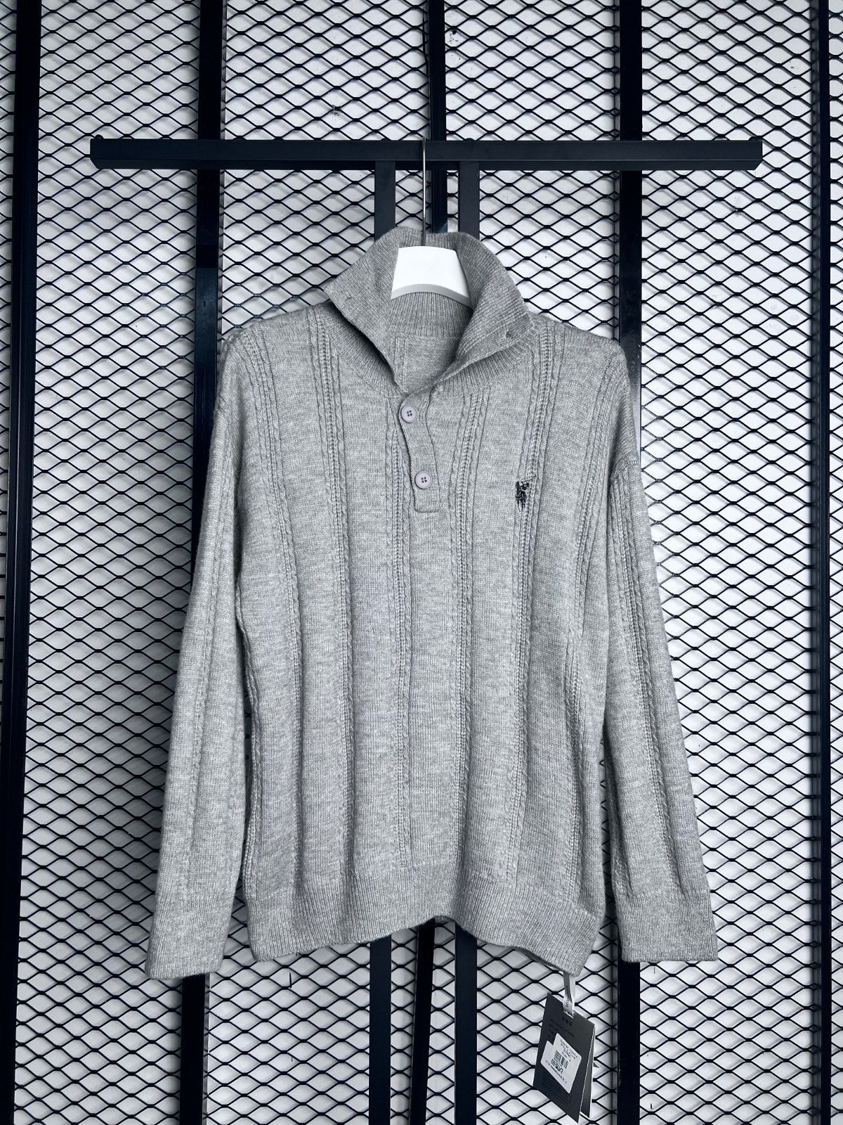 Sweater hoodie Grey 2 plane  6738#1