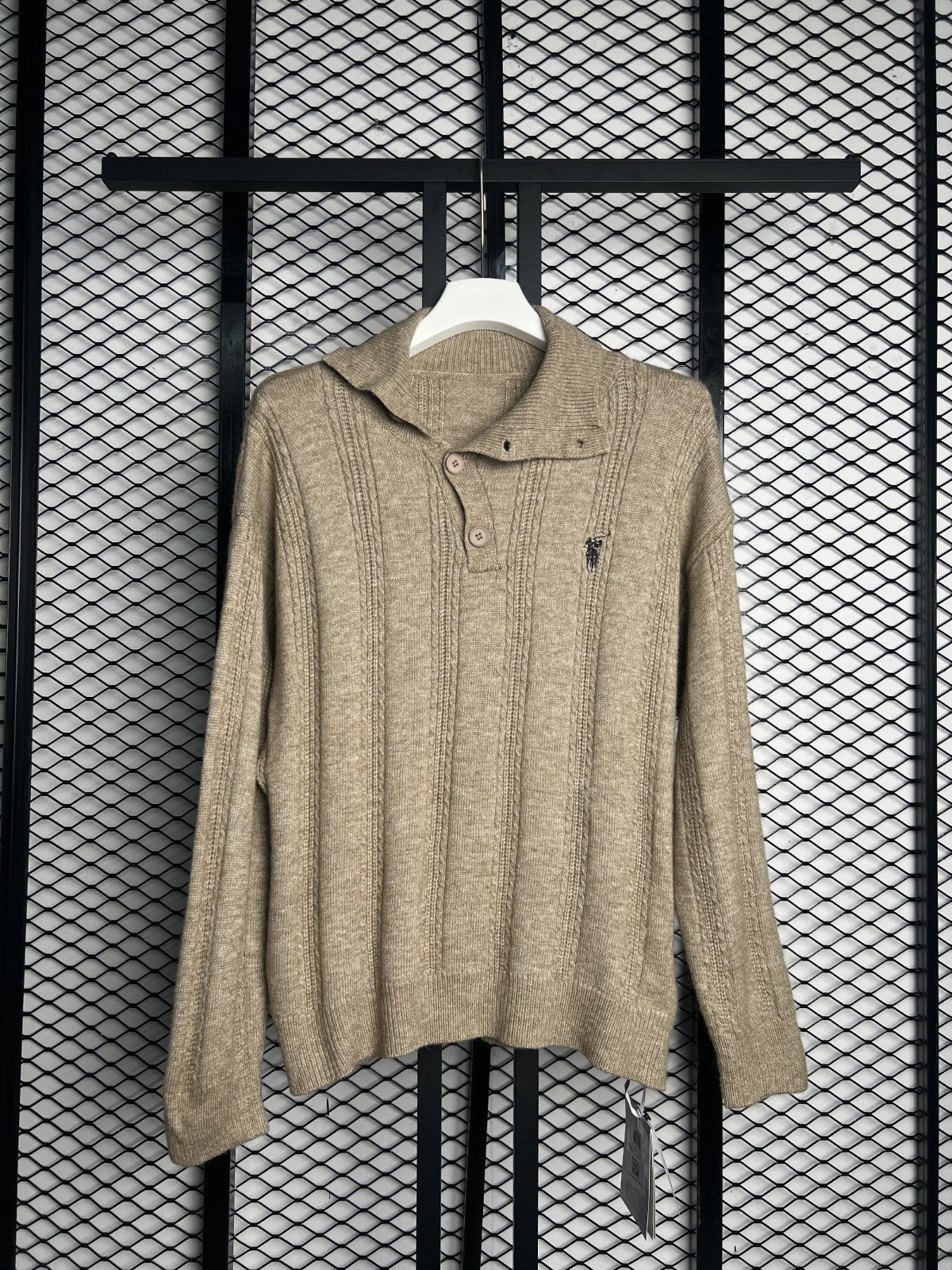Sweater hoodie brown plane 6738#1