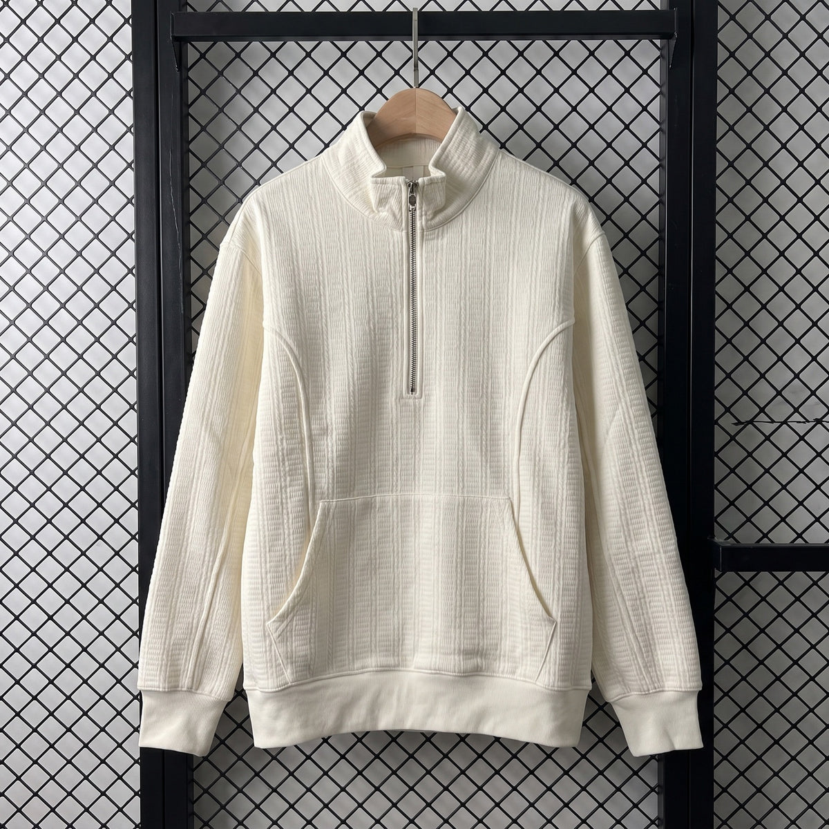 Sweater hoodie white plane 9551#1