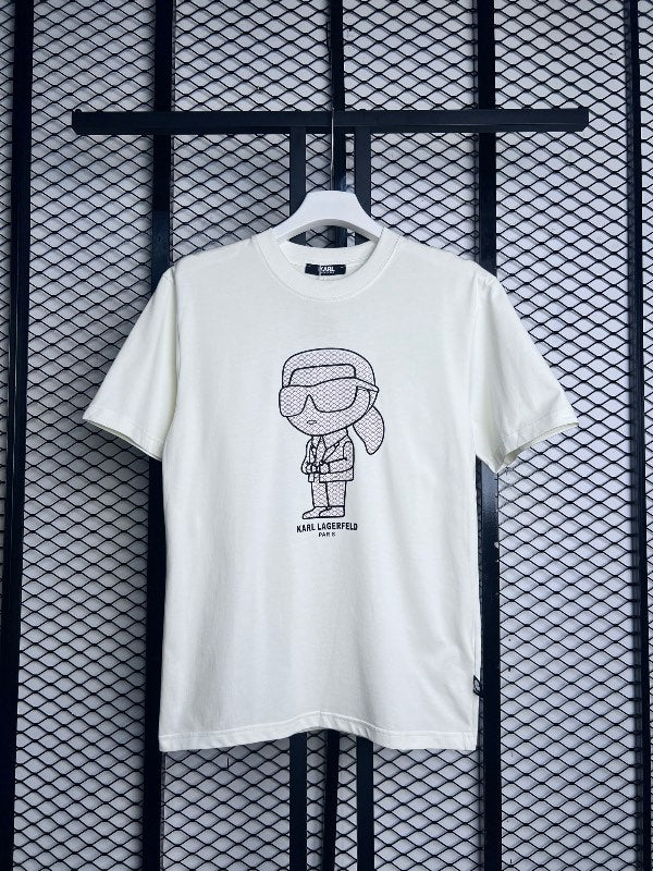 T shirt cream white W699