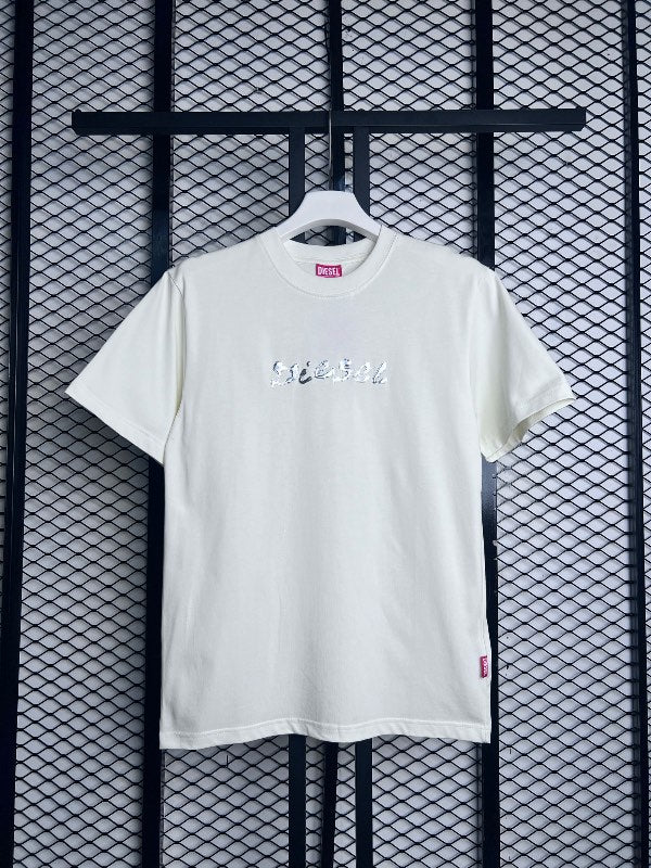 T shirt cream white w443