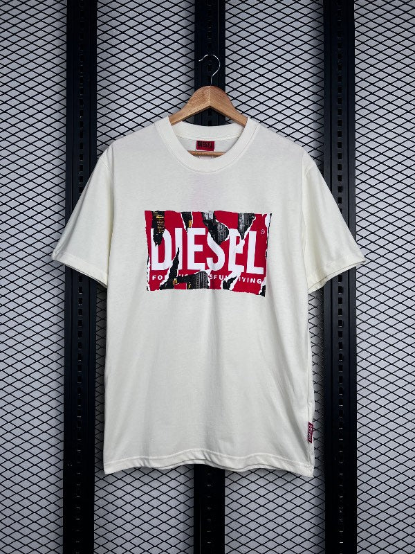 T shirt cream white w617