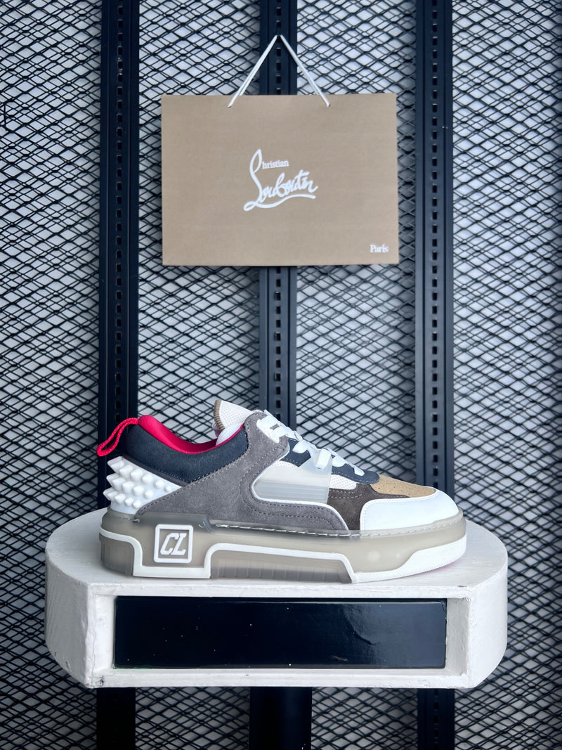 Sneaker Paris brown Grey and white