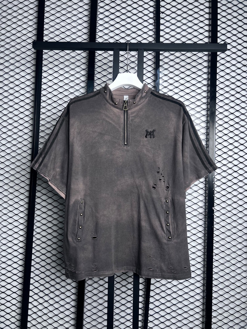 M . Four  brown t shirt 26ss-024