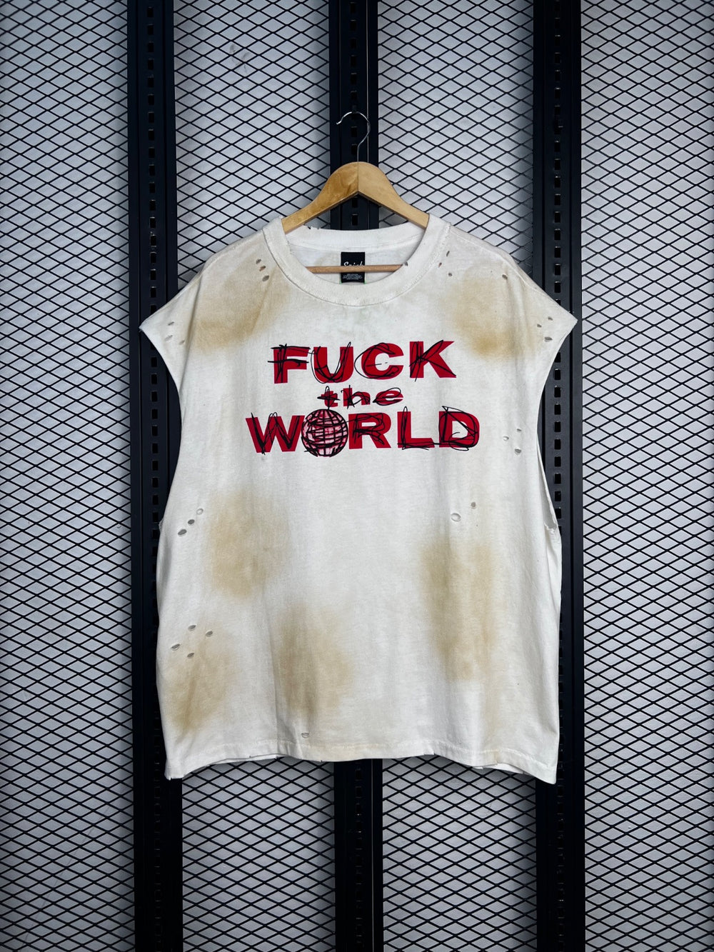 Fuck the world T shirt  CVT-33#